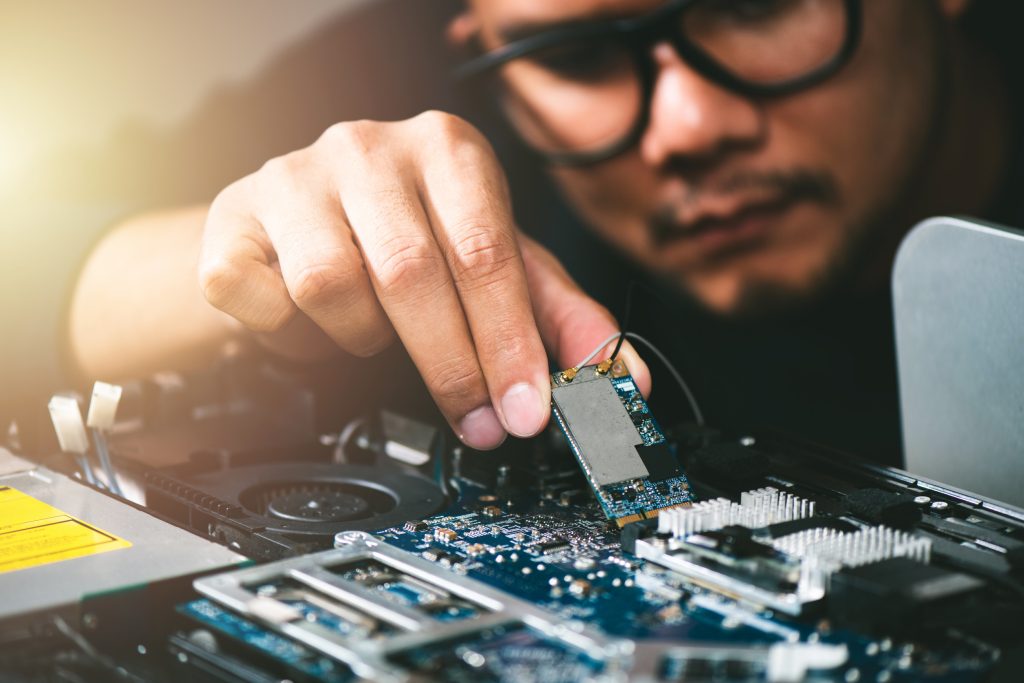 repairing the broken computer